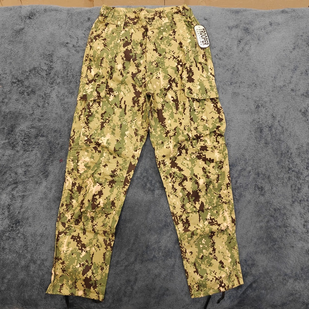 Trooper US Navy NWU Type III Digital Camo Cargo Pants Adult Small NWT 7199